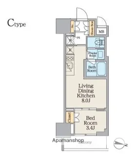 クレストコート池上【12階】の間取り