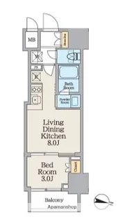 クレストコート池上【12階】の間取り