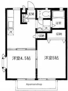 GLORY−S【201号室】の間取り
