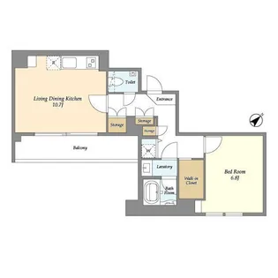 HF目黒行人坂レジデンス【6階】の間取り