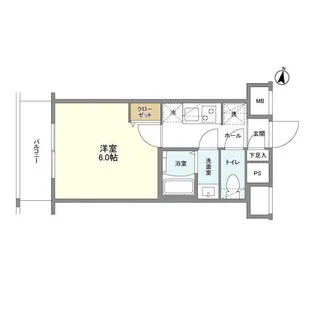 インペリアルフラット武蔵小山【10階】の間取り