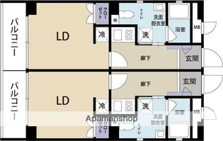 小鳩プレイス【5階】の間取り