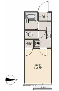サニーフラット大森【1階】の間取り