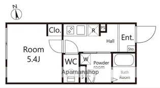 イスフール【4階】の間取り