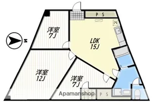 BURTON【B1号室】の間取り
