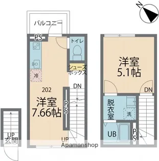 カインドネス南雪谷【2階】の間取り
