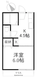 泉ガーデンⅡ【203号室】の間取り