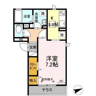 ガーデニア蒲田【1階】の間取り