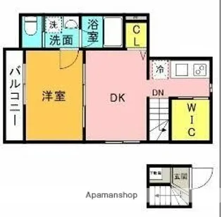 KーHOUSE西蒲田【201号室】の間取り