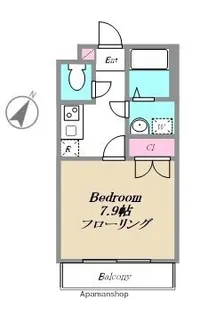 EーPLANETS(イープラネッツ)【4階】の間取り