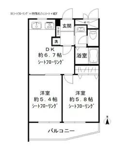 碑文谷メゾン【3階】の間取り