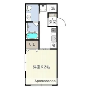 ハーモニーフラッツ不動前【4階】の間取り