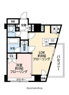 デュオ・スカーラ品川大井【3階】の間取り