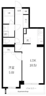 アーバンパーク蒲田南Ⅰ【210号室】の間取り