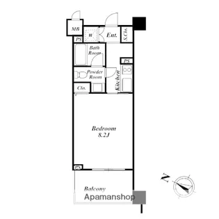 KDXレジデンス品川シーサイド【3階】の間取り