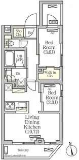 ARKMARK南品川【2階】の間取り