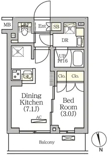 ARKMARK南品川【1階】の間取り
