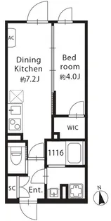 GRAN PASEO 目黒西小山【4階】の間取り