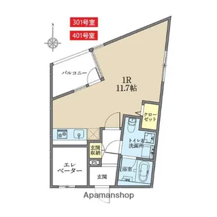 アズ大井町レジデンス【3階】の間取り