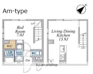LEGALAND武蔵小山ANNEX【4階】の間取り