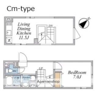 LEGALAND武蔵小山ANNEX【4階】の間取り