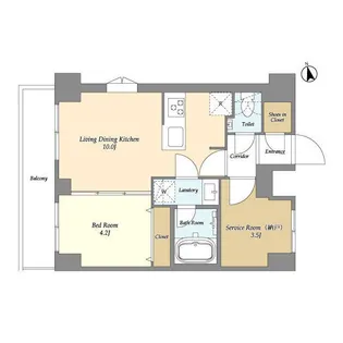 AUGUSTA RESIDENCE大森【9階】の間取り
