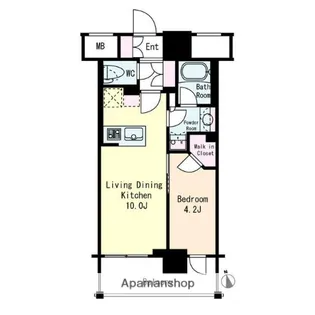 フレンシア蒲田【8階】の間取り