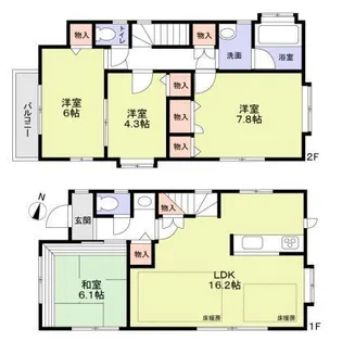 東京都世田谷区桜上水3丁目【一戸建】の間取り