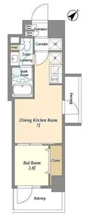 コンフォリア・リヴ碑文谷二丁目【2階】の間取り