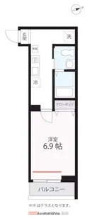 ハーミットクラブハウス羽田【2階】の間取り