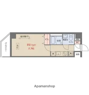 DELCCS梅屋敷 旧グランジット梅屋敷【3階】の間取り