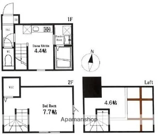 ハーミットクラブハウス大岡山【1階】の間取り
