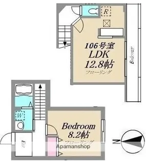 コルティーレ・ナノカ【1階】の間取り