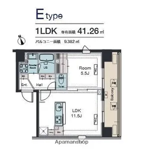ラグゼナ平和島【12階】の間取り