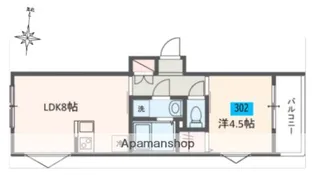 MELDIA蒲田Ⅲ【1階】の間取り