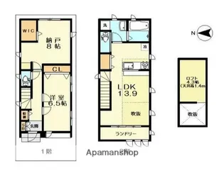 東京都大田区池上3丁目【一戸建】の間取り