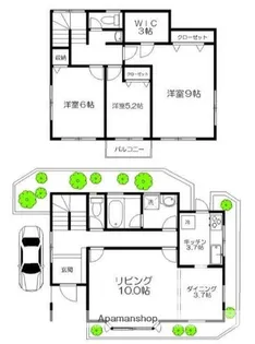 東京都品川区大井7丁目【一戸建】の間取り