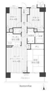 アイリス壱番館【5階】の間取り