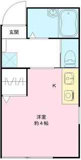 ハウス青木【103号室号室】の間取り