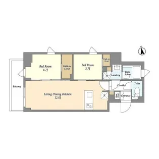 AIFLAT品川戸越パークサイド【3階】の間取り