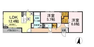 サウスヒルズ世田谷【1階】の間取り