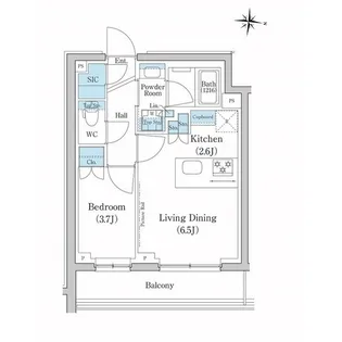 スタイリオ池上SOUTH【2階】の間取り