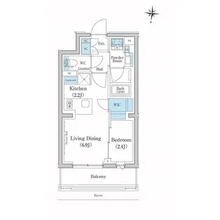 スタイリオ池上SOUTH【2階】の間取り