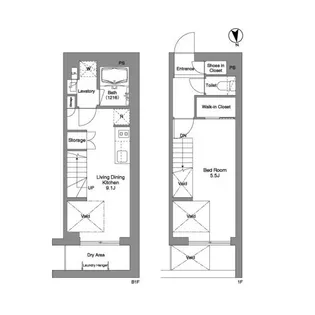 コンフォリア戸越公園【1階】の間取り