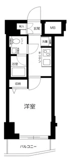東京都品川区北品川2丁目【マンション】の間取り