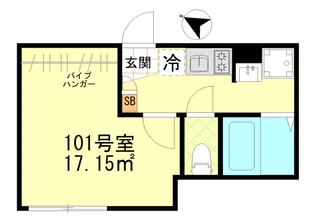 リバティー戸越公園【1階】の間取り