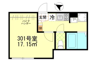 リバティー戸越公園【3階】の間取り