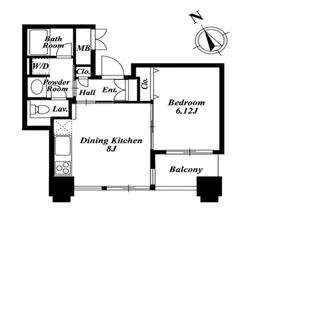 LASANTE池田山【5階】の間取り