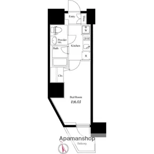 ログ品川サンズ【7階】の間取り
