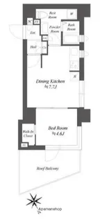 ブランシエスタ品川大井町パークエッジ【6階】の間取り